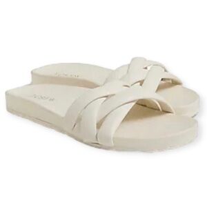 J.Crew Women's Cream Slide Sandals sz7